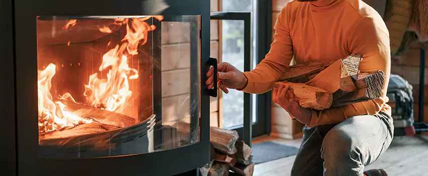 Residential Fireplace Ceramic Glass Installation in Saint-Charles, QC